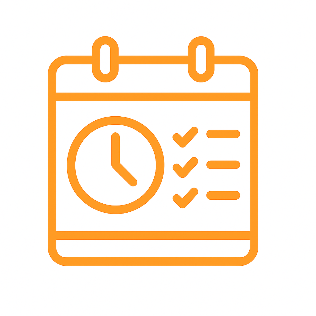 Maintenance planning and scheduling icon