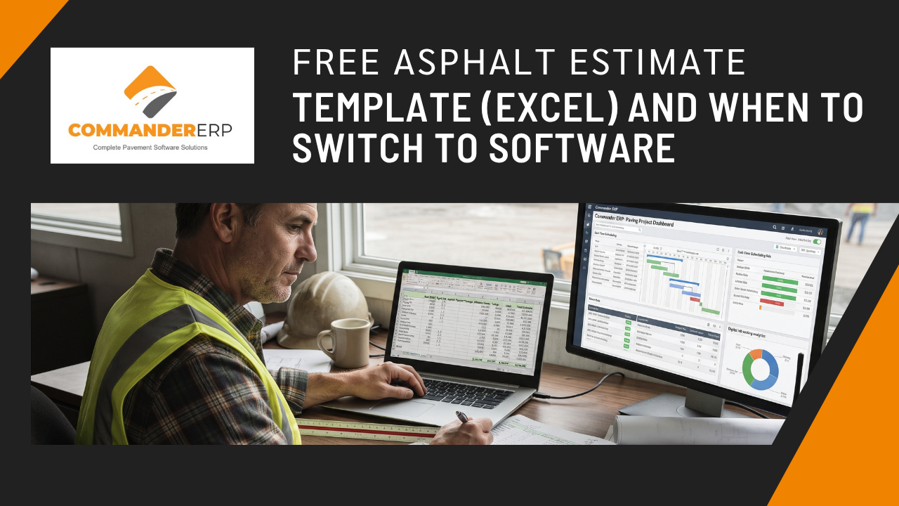 Free Asphalt Estimate Template (Excel) and When to Switch to Software 