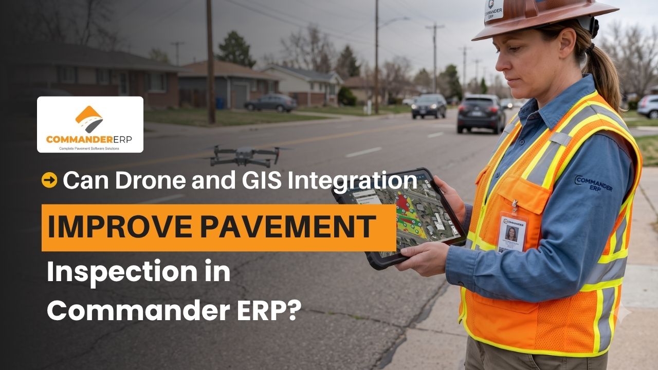 Can Drone and GIS Integration Improve Pavement Inspection in Commander ERP?