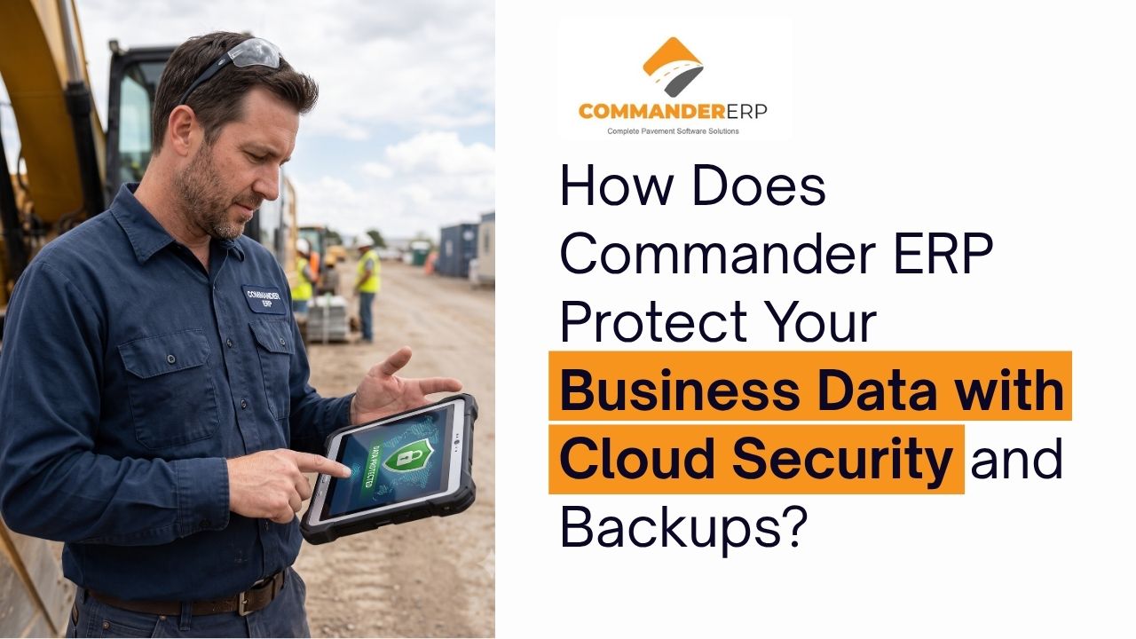 How Does Commander ERP Protect Your Business Data with Cloud Security and Backups?
